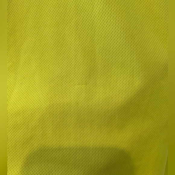 Nike Dri-Fit Yellow Green Black Stripe Sides Racerback Athletic Tank - Picture 3 of 5